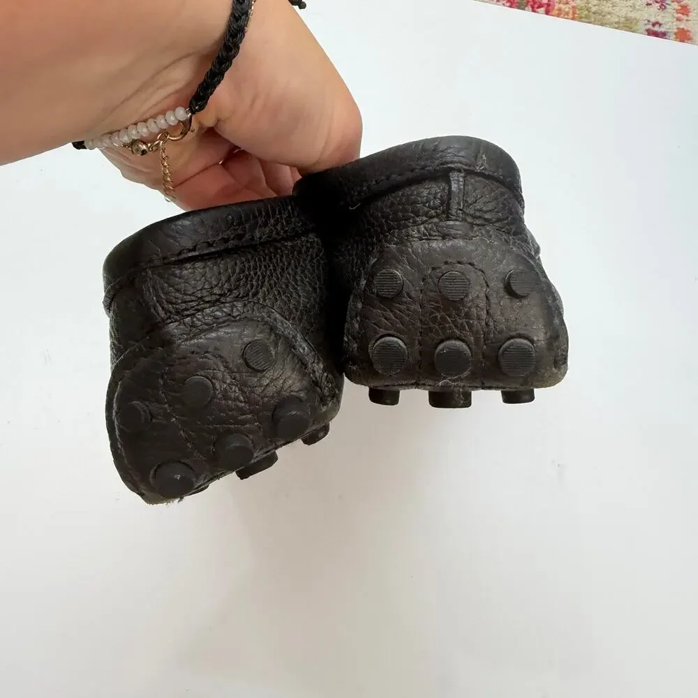 Tory Burch Black Kendrick Driving Loafers 9.5